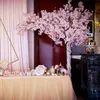 Flores decorativas grinaldas imitação de cereja flores de ramo artificial rattan artificial para pography de casamento de casamento diy suprimentos de decoração de adesivos