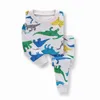 Kinderen Jongens Meisjes Nachtkleding Homewear 100% Katoen Cartoon Dinosaur Pyjama voor kinderen 211109