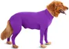 Apparel Dog Onesie contient des pertes de poils pour la maison, la voiture, les voyages, une chemise apaisante contre l'anxiété, une combinaison de récupération, un vêtement E Colla