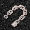 Uwin Miami Collane 15mm Cuban Link CZ Baguette Prong Impostazione Ghiacciato Zircone Pavimenta Lusso Bling Gioielli Moda Hiphop Per Uomo Catene