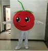 Halloween röd körsbär maskot kostym högkvalitativ tecknad frukt anime tema tecken jul karneval kostymer vuxna storlek födelsedagsfest utomhus outfit
