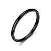 2mm Stainless Steel Thin Gold Silver Plated Band Rings For Women Men Lovers Couple Jewelry Party Club Decor