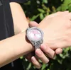 Valentinstag-Uhr, 42 mm, Diamant-Icy-Uhr, automatisches Uhrwerk, wasserdicht, luxuriöse Iced-Out-Strass-Uhren für Männer und Frauen, Geschenke