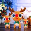 Objets décoratifs Figurines Noël Renne En Peluche Poupée Jouets Ornements De Vacances Xmas Elk Plushie Navidad Noel Enfants Cadeaux Maison De