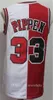 Män splittrade två colorsAllen Iverson Scottie Pippen Hakeem Olajuwon Tracy McGrady Vince Carter Mike Bibby Spud Webb JA Morant Basketball Jersey