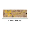 7.5*2.5cm 120pcs Thank You Kraft Paper Stickers Labels with Gold Foil Hommade Baking Self Seal Gift Seal Packing Sticker