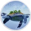 O mais recente tamanho 150cm Toalha de praia redonda, 10.000 estilos para escolher, tartaruga impressão xale toalhas 3D, suporte logotipo personalizado