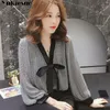 summer long sleeve plaid women s shirt blouse for women blusas womens tops and blouses chiffon shirts ladie s top plus size 210412