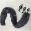 Small Size Fox Tail Silicone Anal Plug Sex Toys for Woman Prostate Massager Bullet Anal Dildo Butt Plug Stopper For Couple Games3812679