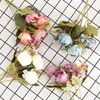 Ghirlande di fiori decorativi 4 teste pittura a olio peonia simulazione artificiale casa soggiorno decorazione fiore finto layout scena matrimonio Eu