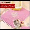 Sängar Möbler Vattentät Pads DoubleLayer Honeycomb Cat Litter Mat Pet Nonslip för katter Hus säng Rengöring Hfgri WDHFQ