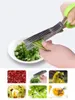 5 lagen Keukenschaar Bar Roestvrij staal Koken Gereedschap Sushi Shredded Scallion Cut Herb Specerijen Knives 19.5cm * 7.5cm