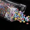 100pcs Durable Self Sear Transparent Flat Bottom Clear Ziplock Bags Ziplock Reusable PET Clear Plastic Block Bag 14x20cmgoods