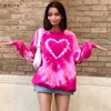 Vintage sudadera larga mujeres y2k anime ropa femenina para adolescentes kawaii goth estético grunge streetwear lq8031w0j 210712