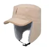 Uomo Donna Morbido pile Cappelli invernali caldi Sherpa foderati con visiera Paraorecchie antivento D0LB Cappellini da ciclismo Maschere