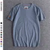 Gustomerd Lato 100% Bawełna Koszula dla mężczyzn Dorywczo O-Neck -Shirt Wysokiej jakości Soft Feel Home and Daily Shirts 210706