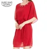plus size summer dress zomerjurk dames plus size dresses for women 4xl vestido mujer verano Solid Half chiffon dress 4241 50 210528