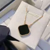 Classic Necklace Fashion Elegant Clover Necklaces Gift for Woman Jewelry Pendant Highly Quality 18 Color Box need extra cost