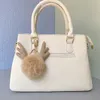 New Forest Animal Party Gift Woven Elk Shape Plush Pendant Bagage Ladies Fashion Single Product