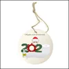 Festive Party Supplies Home & Garden Quarantine Christmas Ornament Personalized Family Of 1 2 3 4 5 6 7 Wood Tree Pendant Xmas Decorations A