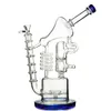 Recycler Glass Bong Heady Unieke Bongs Hookahs 12 Inch Matrix Olie DAB Rigs 14mm Vrouwelijke Joint Water Pipe Sidecar met Kom WP558