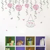 Flying Flower Butterfly Floral Vine Wall Stickers Living Room Bedroom TV Sofa Background Sofa Window Decor Wall Decal Art 210420