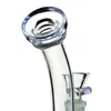 Bicchiere di vetro Bong Narghilè Flusso Movimento Elica Perc Fab Tubi per uova Spinning 2 Lame Olio Dab Rigs Tubo dell'acqua con ciotola XL226 Design piramidale con foro svizzero 14 Giunto femmina