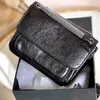 Weibliche Messenger Tasche Kette Umhängetasche Mode Hohe Qualität Kleine Rindsleder Echtes Leder Briefträger Tasche Thread Brief Zeichen