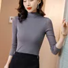 8 Colors Plus Size M-3XL Woman Blouse Long Sleeve Solid Fashion Shirts Bottoming Tops Autumn Slim Fit Casual Lady Clothing 10768 210527