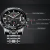 Nibosi Watch Men Relogio Masculino Top Marca Luxo Grande Homens de Quartzo Relógios Impermeáveis ​​WristWatch Masculino Assistir Dropship-2022