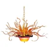 Luxus-Kronleuchter-Lampen Spezielles Murano-Glas-Kronleuchter marokkanische Blume LED-Lichter modernes Design hängende Pendelleuchte