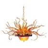 Luxury Chandeliers Lamps Special Murano Glass Chandelier Moroccan Flower LED Lights Modern Design Hanging Pendant Lamp