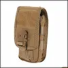 Sport im Freien Outdoor-Taschen 5 Farben Taktische Doppelschicht-Telefonbeutel Tasche Molle Taille Pack Mobile Fanny Cam Wanderung Laufgeld Drop de de