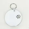 Jóias Hollow Animal Pegadas Hardboard de madeira Chaveiros Em Branco Retângulo MDF Sublimação Transferência de Calor Keychain Kit