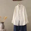 Kvinnors Blusar T-shirts 2022 Vår Mori Girl Japanska Lolita Princess Slå ner Krage Plus Storlek Casual Shirt Basic Women Top Blowse