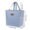 Borse di stoccaggio Big Big Pranzo in tela per uomo Solid Corlor Coquirer Bento Bento Borsa con tasca laterale Pinic Pinic Campig contenitore