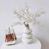 Vaso di fiori bianchi in ceramica nordica Decorazione Home Office Centrotavola da tavolo Cortile Soggiorno Vaso da fiori Composizione di nozze 211215