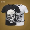 Plein Bear T Shirt Mens Designer Camisetas Roupa de marca Strass Crânio Homens camisetas Clássico Alta Qualidade Hip Hop Streetwear Tshirts Casual Top Tees PB 11386