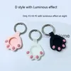 Capa de Protetor de Caracteres de Silicone Carton para Airtag com Keychain Chaveiro Anel Mostrador Anti-perdido Rastreamento Animal Tracker Finder Bery Bear