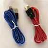 Plecione kable USB typu C V8 Micro 1M/3 stopy 2M/6 stóp 3M/10 stóp dane 2A kabel do szybkiej ładowarki splot liny kolorowa linia dla wszystkich telefonów