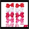 Leuke 20 kleuren Koreaanse 3 inch Grosgrain Lint Hairbows Babymeisje met Clip Boutique Bows Pins Ties NPKY8 O5DGZ