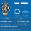 Curren Blue Relógios Top Marca Luxo Homens Esporte Relógio de Quartzo Relógio Casual Militar Militar À Prova D 'Água Relógio Relogio Masculino X0625