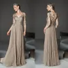 Elegant Lace Mother Of The Bride Dresses A Line V Neck Half Sleeves Wedding Guest Dress Floor Length Chiffon Pleated Evening Gowns