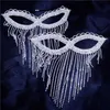 Kreativ och utsökt Rhinestone Eye Fashion Masquerade Ball Mask Shining Crystal Leisure Party Smycken Tillbehör