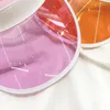 여름 유니섹스 여성 남성 야구 모자 캔디 색상 투명한 빈 상단 플라스틱 PVC 차양 모자 바이저 캡 자전거 사이클링 마스크