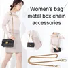 Bag Parts & Accessories Vnox Basic Punk Long 120cm/100cm Metal Purse Chain Shoulder Vintage Replacement 4 Handle Strap For Handbag Color H9K