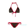2022-Swimwear Kobiety s Bikini Swimsuit Moda Swim Wear Two Piece Bandaż Seksowne Kostroje kąpielowe