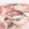 New Top Quality Women Bangle Titanium Steel Rose Gold Color Unique Three Sides Round Bangle & Bracelet Jewelry Wedding Brand Q0722