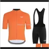 Racing Sets Mens Jersey Set Triathlon Bicycle Clothing Kit Mountain Cycling Clothes Suit Short Sleeve Race Bike Wear Ropa Ciclismo9317322