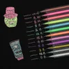 Highlighters 12 Sztuk Kolorowe Wykraczanie Sweet Candy Tekst Marker Pen Kreatywny Prezent Rysunek DIY Doodling School Dostawa Kolorowe materiały